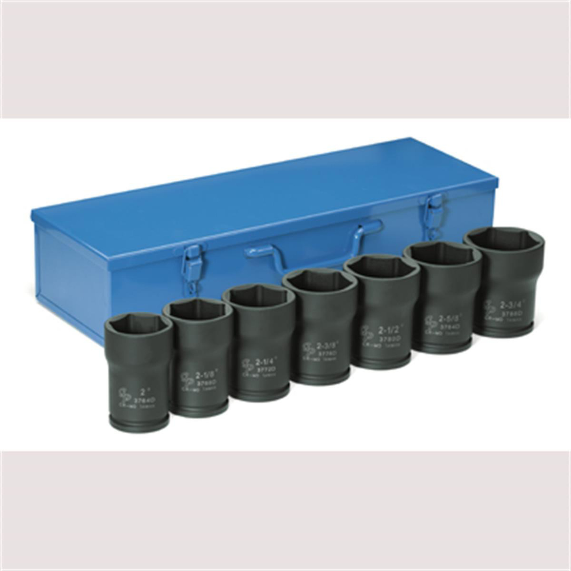 Grey Pneumatic Truck Pinion Socket Set — 3/4in. Drive, 7-Piece, Extra-Thin Wall, Deep Length, Model# GRE8370